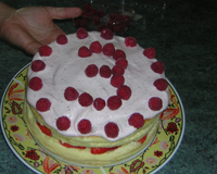 C'est une recette de fraisier très rapide à faire car elle se prépare au micro-ondes (biscuit + crème pâtissière) et on peut…