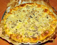 Tarte aux champignons économique