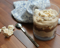 Mousse à la confiture de châtaignes façon Mont-Blanc