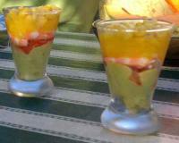 Petites verrines d'apéro ou d'entrée à l'avocat, à la tomate, à la mangue...