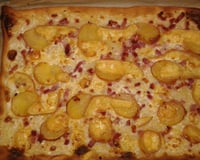 Flammenküche ou tarte flambée