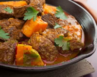Tajine de bœuf safrané aux patates douces