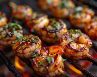 Crevettes au barbecue