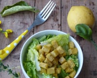 Dés de polenta au zeste de citron & herbes de Provence