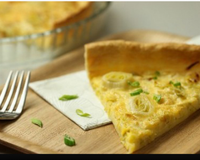 Quiche aux poireaux et au Morbier