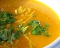 Soupe de carottes au lait de coco