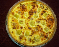 Quiche au roquefort et aux artichauts