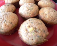 Muffins moelleux aux courgettes, carottes et ananas