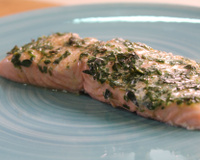 Saumon au four aux herbes