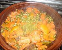 Tajine de petits pois - carottes.