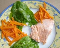 Une recette légère de saumon et 2 légumes...