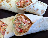 Wrap au tartare de truites fumées