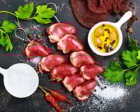 Coeurs de canard à la plancha