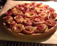 Tarte bouquet de roses ®, d'après Alain Passard