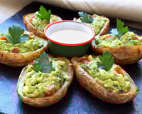 Pommes de terre farcies au guacamole (potatoes skins)