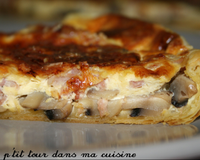Une p'tite quiche simple et rapide à réaliser à déguster avec une salade verte.