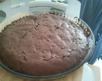 Gâteau fondant aux pépites de chocolat.
