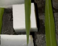 Dessert thai au pandanus et lait de coco