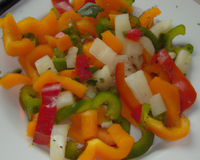 Salade de poivrons bon marché