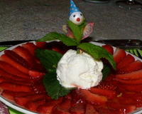 Ce dessert très frais est un régal après un bon repas.