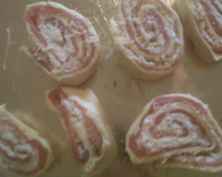 Feuilleté de saumon au fromage.