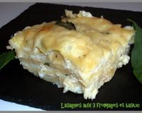 Des lasagnes réalisées avec des pâtes fraîches maison, une béchamel maison et un mélange de 3 fromages de caractère relevés de basilic frais...