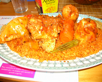 Tiebou Dieune (riz au poisson) du Sénégal.