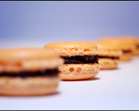 Macarons chocolat orange