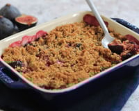 Crumble de figues aux noix