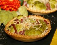 Tartelettesau chou fleur vert