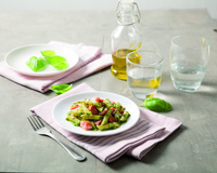 Penne Rigate au pesto Genovese et saumon frais