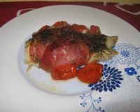 Papillotes de cabillaud au jambon de Parme