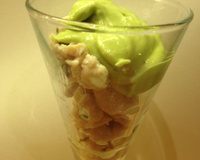 Verrine de poulet Asiatique, mayonnaise d'avocat
