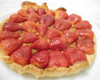 Tarte aux fraises à la crème d'amandes