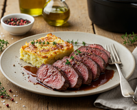 Gigue de chevreuil basse température