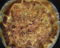 Tarte poireaux pomme de terre et lardons