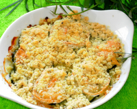 Une recette idéale en été qui mèle le fondant des courgettes, le coulant du chèvre et le croutillant du crumble.