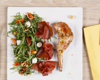 Recette de Salade d'épaule de lapin au barbecue