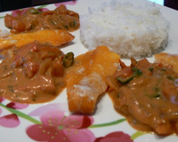 Filets de haddock au curry rouge