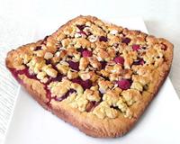 Cookie-crumble rhubarbe et framboises au Thermomix