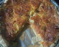 Tarte aux poireaux et au gruyère