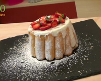 Charlotte au fromage blanc et aux fraises