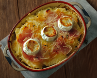 Gratin à la bûche de chèvre