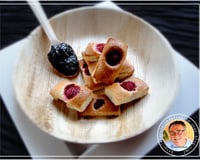 Minis financiers aux amandes et framboises