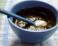 Velouté de blettes au basilic