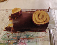 Bûche chocolat café