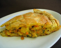 Tourte de saumon aux fruits de mer