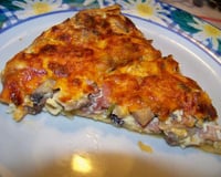 Tarte mimolette et champignons!