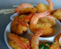 Crevettes croquantes et sauce sucrée