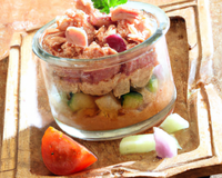 Verrine de thon à la faisselle